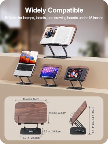 Ergonomic 360 Adjustable Book Stand for Comfortable Reading