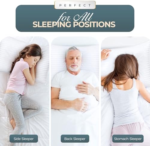 Utopia Bedding Cooling Queen Bed Pillows for Sleeping all Positions Comfort