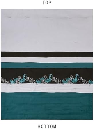 Chezmoi Collection Luxury Leaves Comforter Set