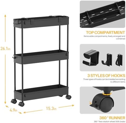 SpaceLead Slim Storage Cart