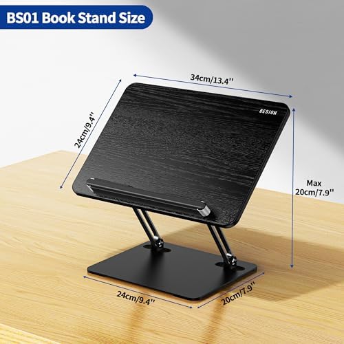 Ergonomic Book Holder Adjustable for Laptops Tablets