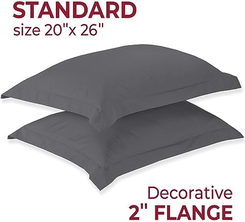 Premium Cooling Pillow Shams Luxury 20x26 duvet cover set