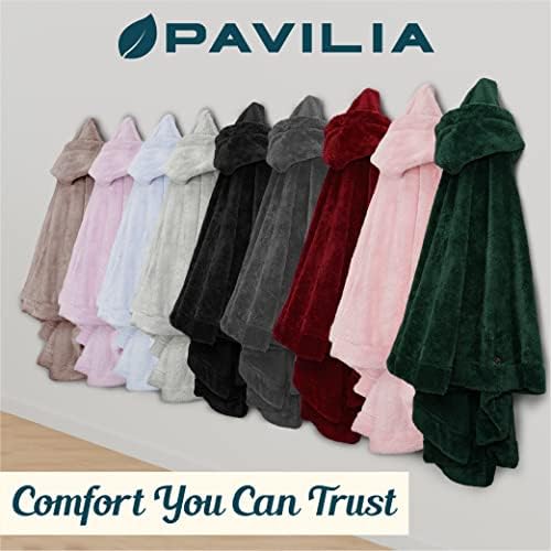 PAVILIA Angel Wrap Hooded Blanket Poncho