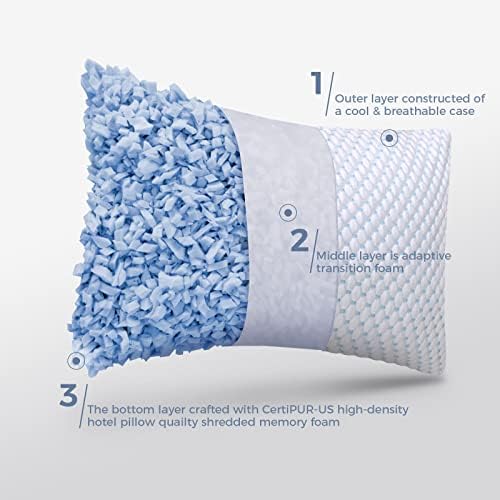 Cooling Memory Foam Pillow Queen Set