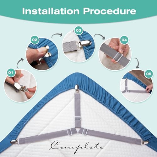 Bed Sheet Straps - Simple Solution for Tidying Up Your Bed