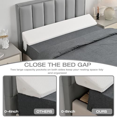 Perfect Queen Headboard Pillow for Mattress Gap