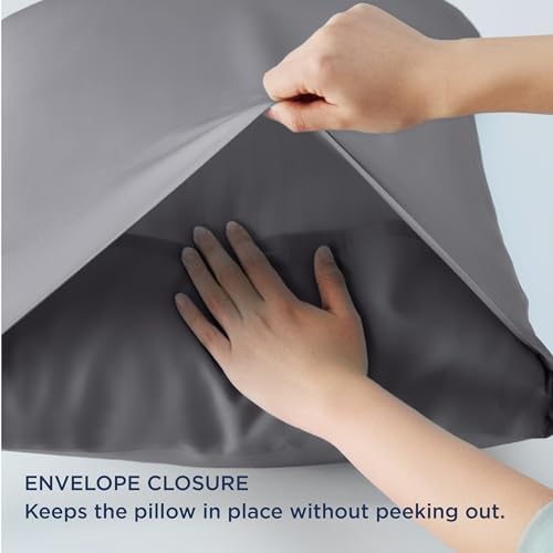Bedsure 20x30 Pillowcases cooling Bamboo Pillowcase Set for Queen Size