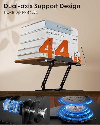 Aboutool Adjustable 360 Swivel Book Holder for Reading Music and Study