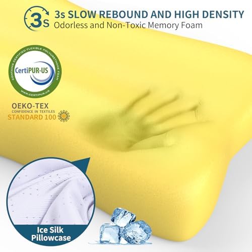 Memory Foam Cervical Neck Pillow for Pain Relief
