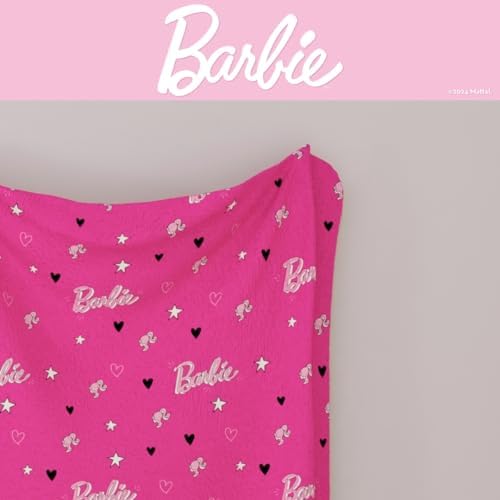 Soft Micro-Raschel - Barbie Collectibles Throw
