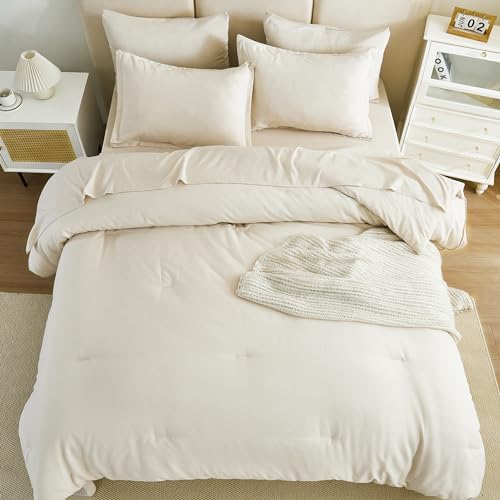 King Bed in a Bag Beige - Fluffy and Soft Set