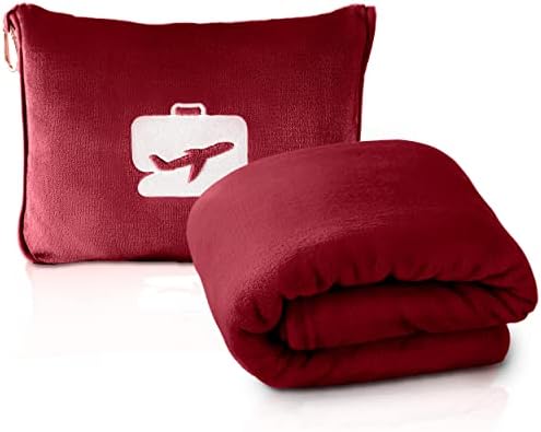 EverSnug Travel Blanket with Pillow and Carry Case