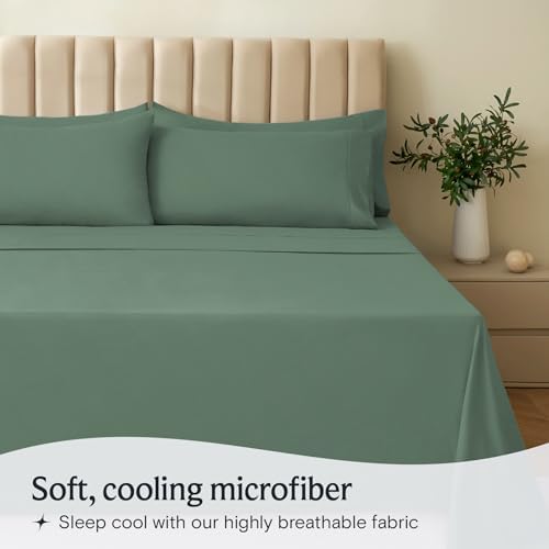 Perfect 6-Piece King Sheet Set Mid-Range Luxury Breathable Soft Deep Pockets