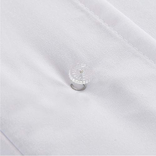FRESH IDEAS Dust Ruffle Spiral Push Pins Set of 12 White
