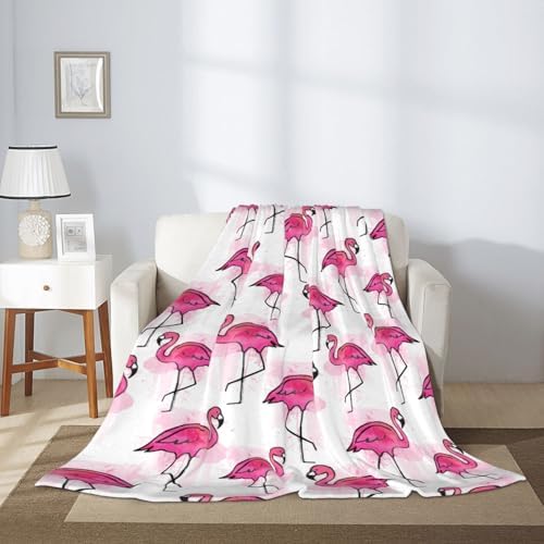 Flamingo Flannel Blanket Premium Anti-Pilling Soft Lightweight