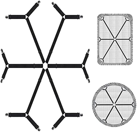 Adjustable Elastic Sheet Fasteners for All Bed Sizes