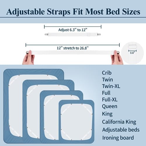 Adjustable Elastic Sheet Fasteners for Mattresses