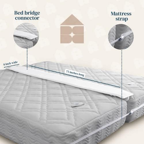FeelAtHome Bed Bridge Kit - Twin to King Mattress Converter