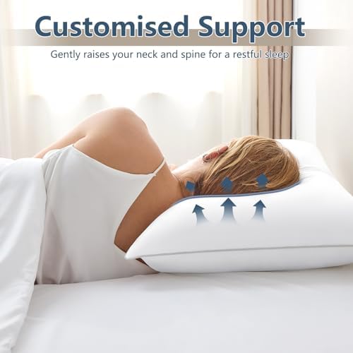 CozyLux Pillows Hotel-Quality Bed pillows for Side Stomach and Back Sleepers