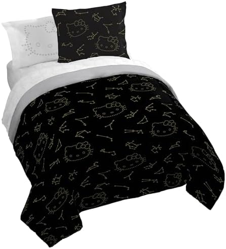 Hello Kitty Kids Cozy Comforter Set - Queen Bedding by Jay Franco