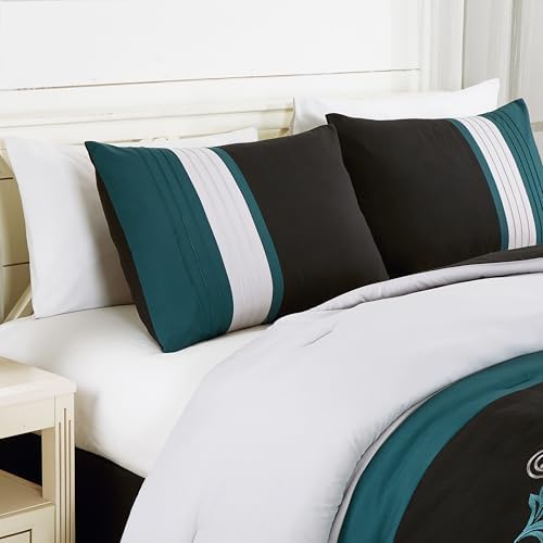 Chezmoi Collection Luxury Leaves Comforter Set