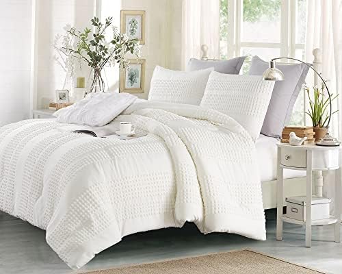 Cupocupa Queen Comforter Set Stylish Boho Farmhouse Bedding for All Seasons