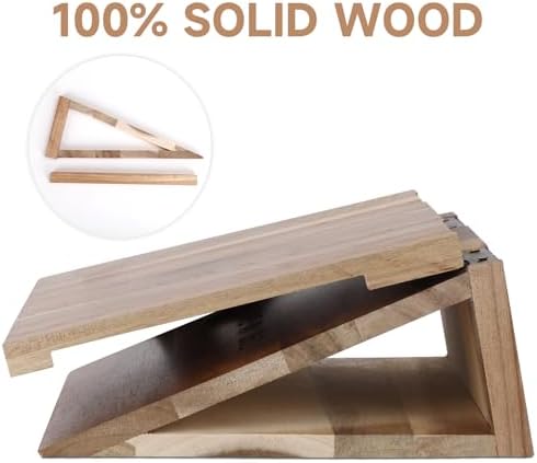 3HQ Acacia Triangle Book Holder