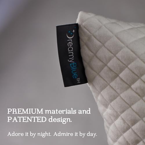 DreamyBlue Signature Pillow Adjustable Loft Shredded Memory Foam Sleep Comfort