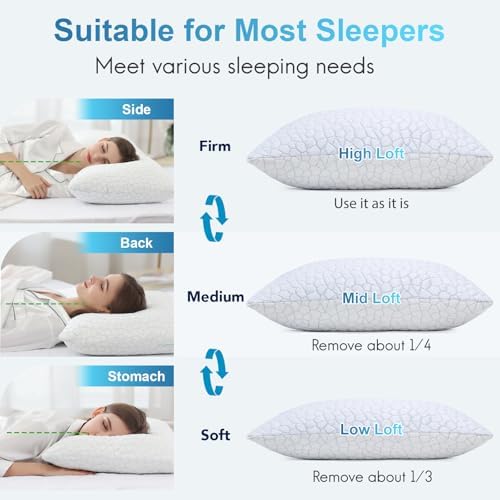 Cooling Ergonomic Memory Foam Pillow