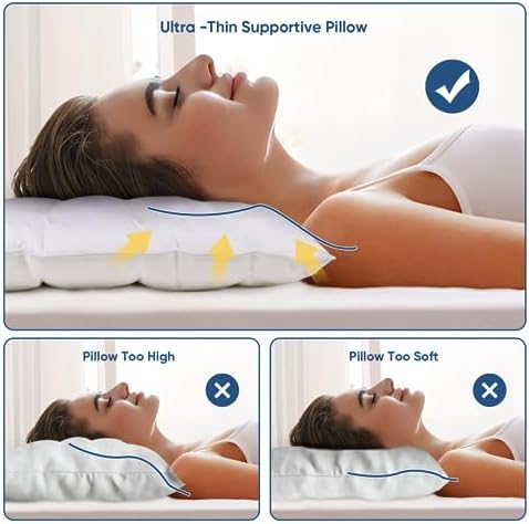 Mini Ultra Flat Pillow for Sleeping Thin