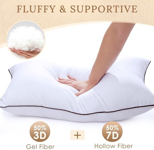 Relaxing Orthopedic Bed Pillows Set for Side and Back Sleepers