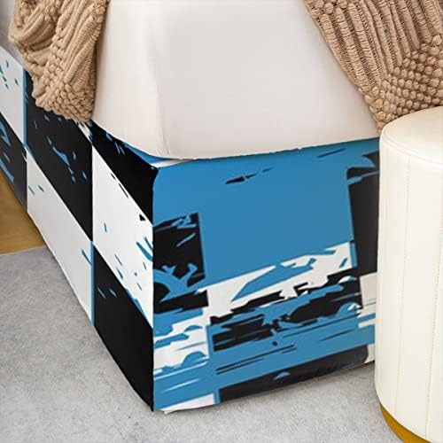 Boys Race Car Bed Skirt Cool and Durable for Kids Bedrooms