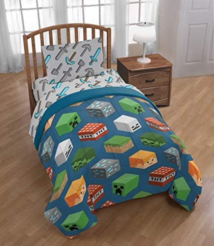 Jay Franco Kids Comforter - Minecraft Twin