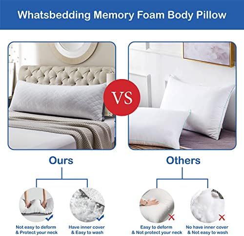 Fluffy Memory Foam Body Pillow