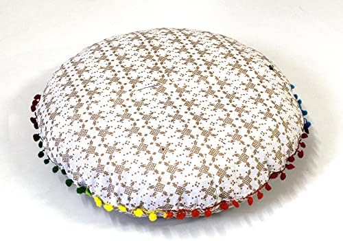 22 Round Mandala Boho Pillow Cover