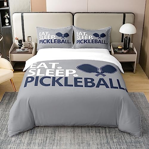 Comfortable King-Duvet Cover 100 Cotton for Pickleball Bedding Set