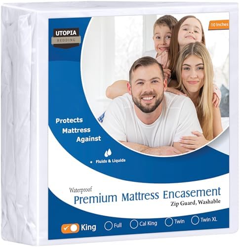 Utopia Bedding Waterproof Dust Mite-Proof Mattress Protector King Size
