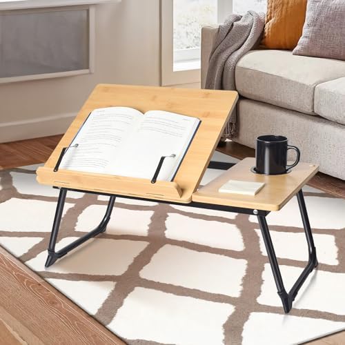Book Stand for Reading in Bed Bamboo Adjustable