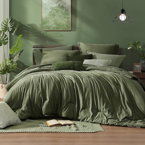 Monbix Queen Bedding Set - Luxurious and Comfortable Bed in a Bag Set