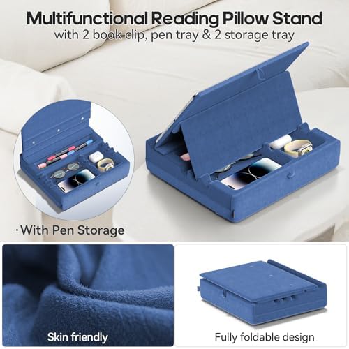 Multi-functional Book Stand with Storage for Ipad and Tablets