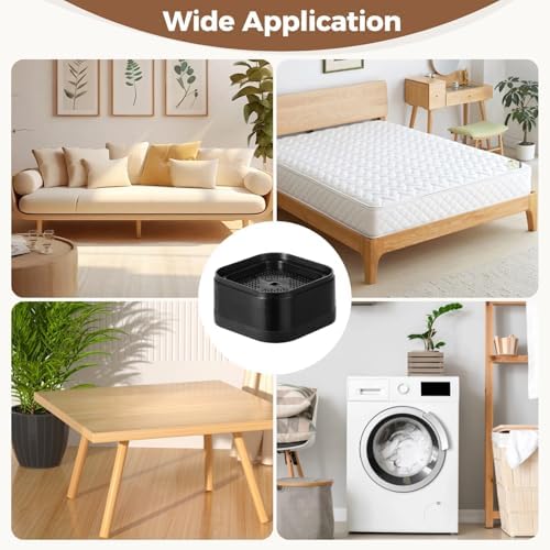 OMISTAR Adjustable Bed Risers 16-Piece Set