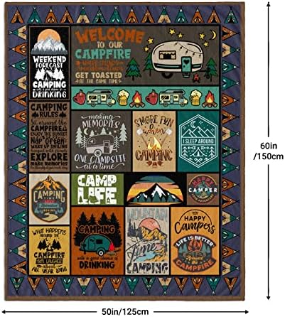 60x50 inch camping blanket