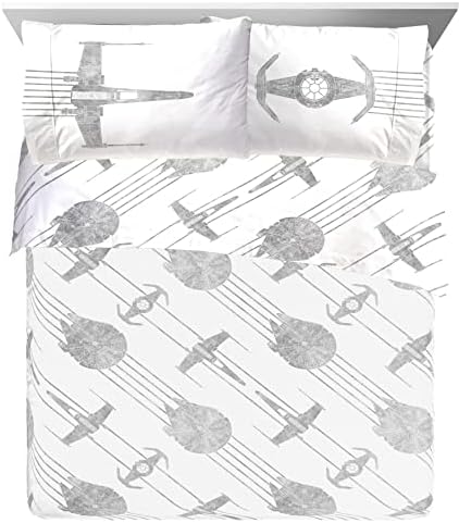Jay Franco Star Wars Falcon Schematics Queen Size Sheet Set