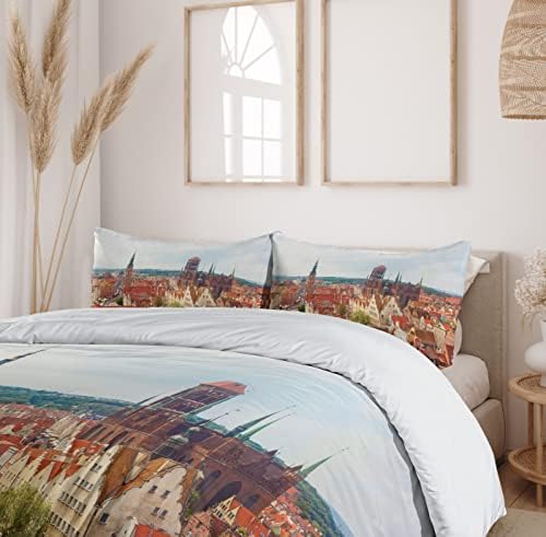 Luxury Twin Duvet Cover Set - Eu Ropean Style City