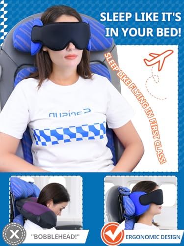 SARISUN Travel Pillow for Airplanes Car Road Trips