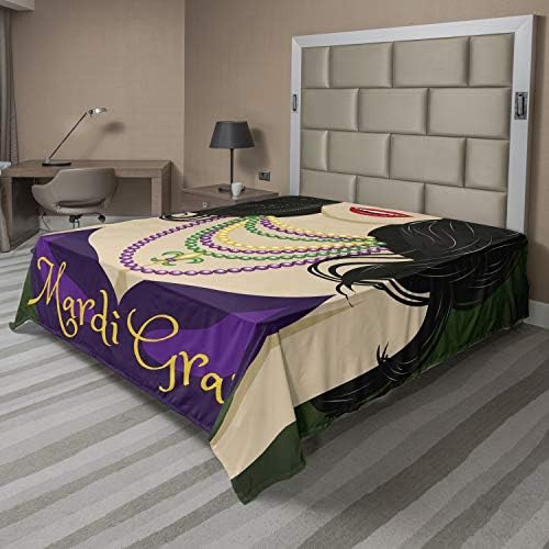 Curated Comfort Ambesonne Mardi Gras Flat Sheet