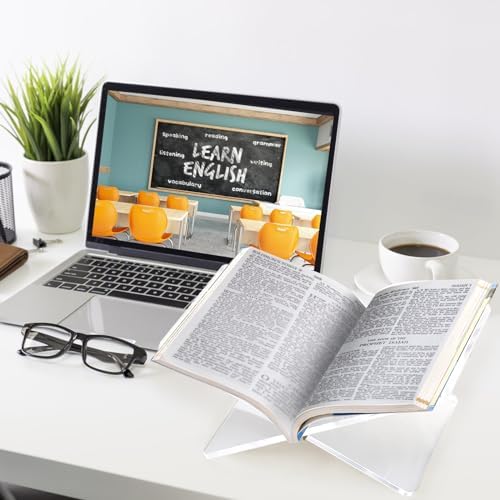 Sturdy Durable Acrylic Book Display Stand for Reading