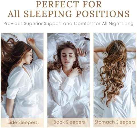 Relaxing Orthopedic Bed Pillows Set for Side and Back Sleepers