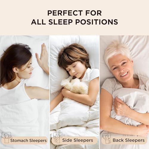 Sturdy Queen Bed Pillows Set Dual Support for Perfect Sleep