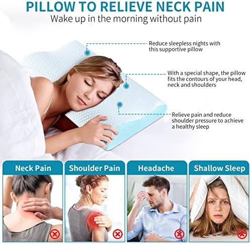 Memory Foam Neck Pillow for Ergonomic Support